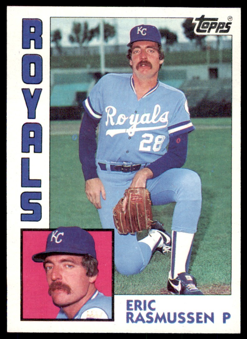 1984 Topps Eric Rasmussen . Kansas City Royals #724