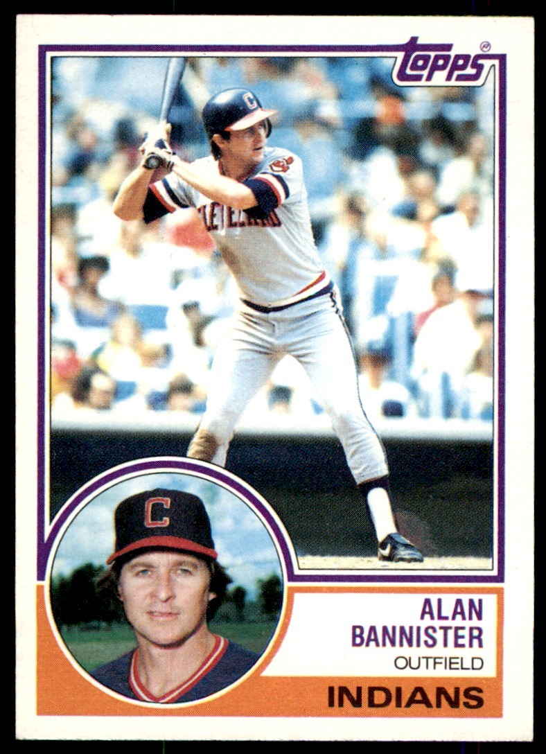 1983 Topps Alan Bannister . Cleveland Indians #348