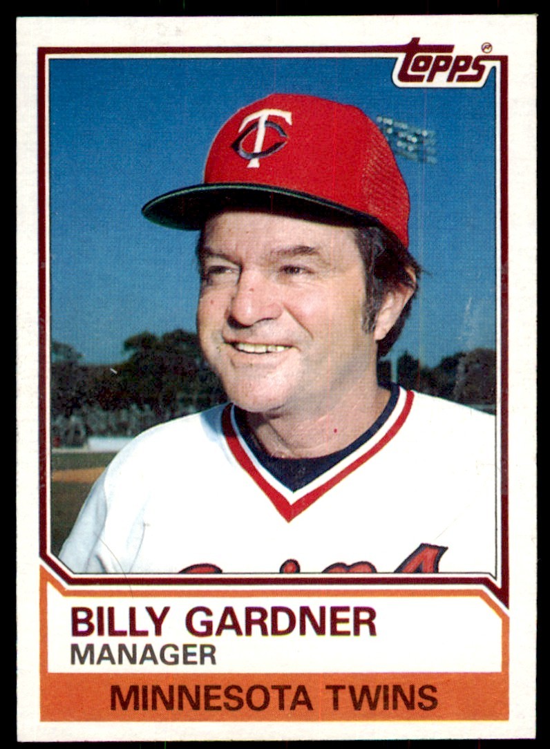 1983 Topps Billy Gardner . Minnesota Twins #11