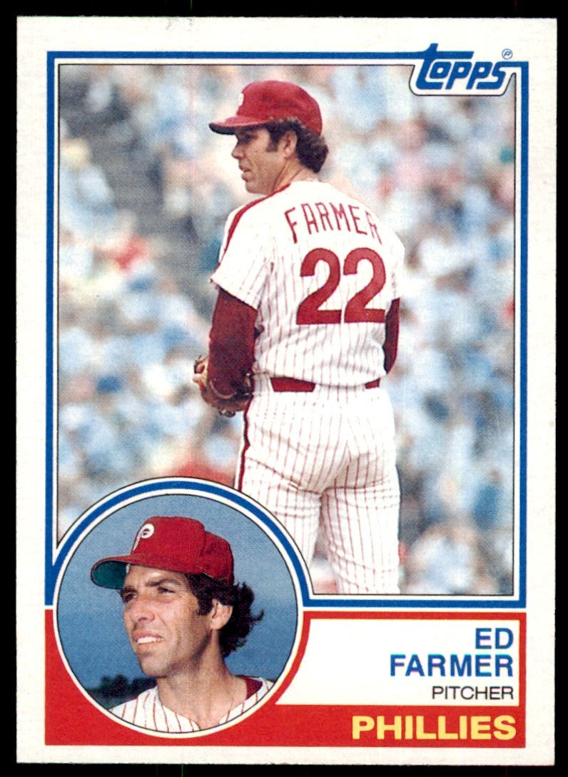 1983 Topps Ed Farmer . Philadelphia Phillies #459