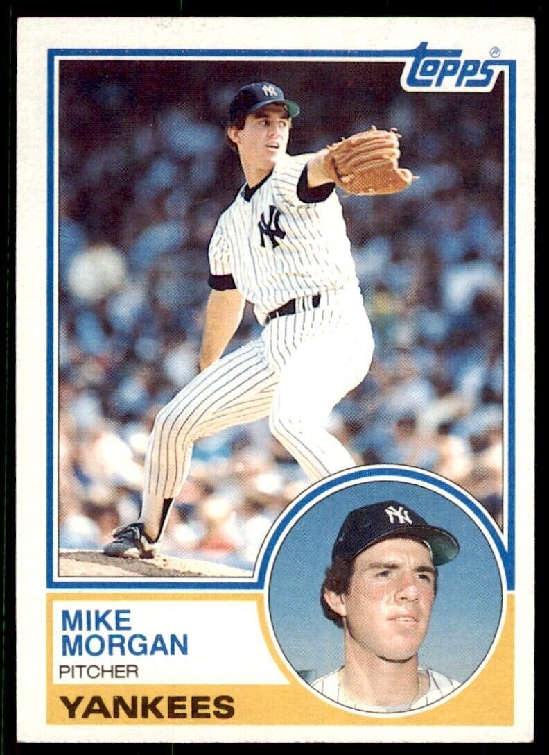 1983 Topps Mike Morgan . New York Yankees #203