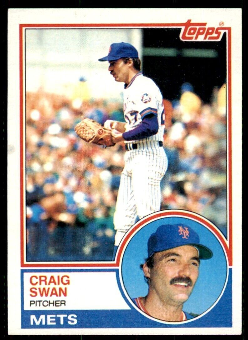 1983 Topps.Baseball Craig Swan . New York Mets #292