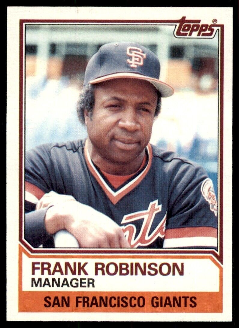 1983 Topps Frank Robinson . San Francisco Giants #576