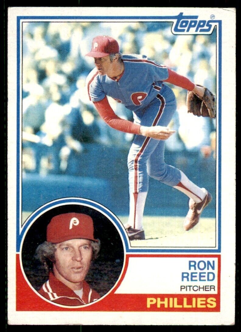 1983 Topps Ron Reed . Philadelphia Phillies #728