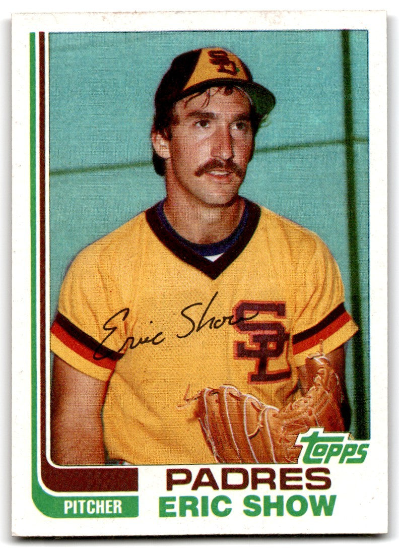 1982 Topps Traded Eric Show Baseball Cards #106T