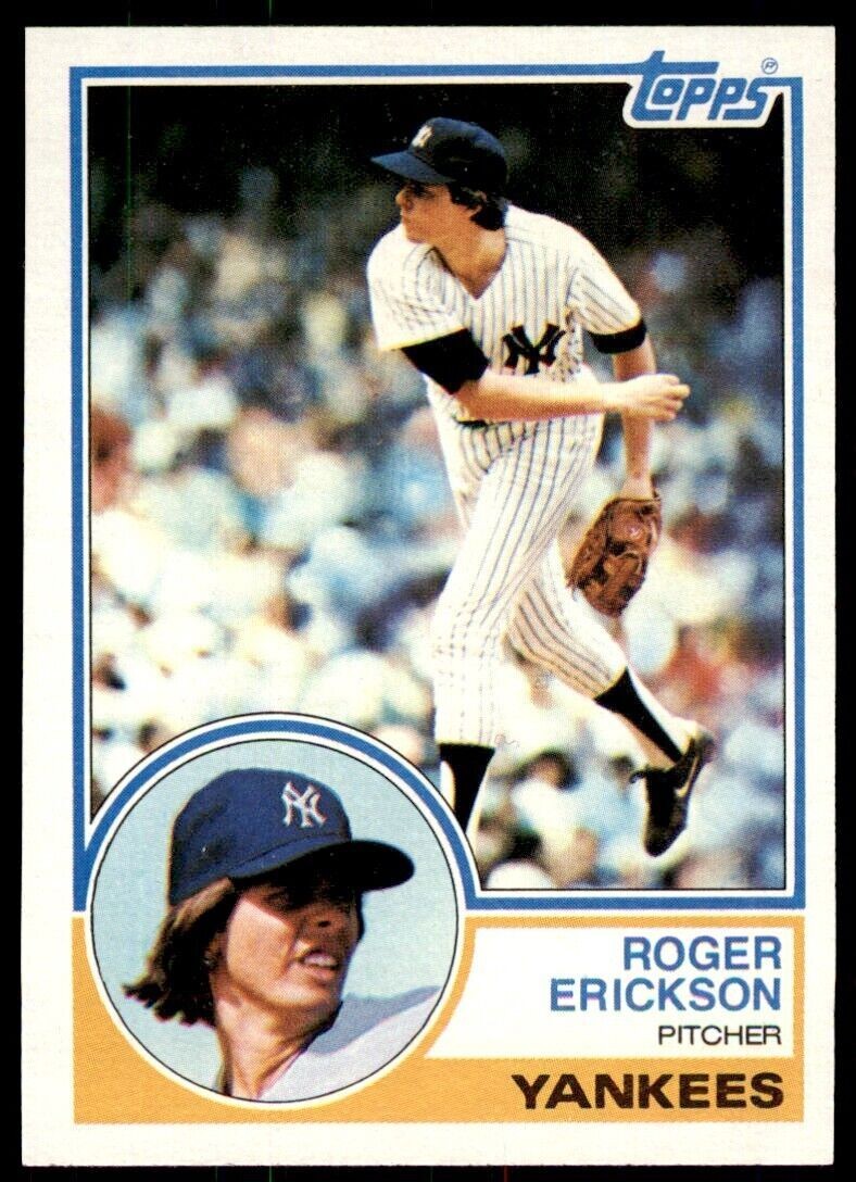 1983 Topps Roger Erickson . New York Yankees #539