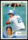 1983 .Topps Mark Brouhard . Milwaukee Brewers #167