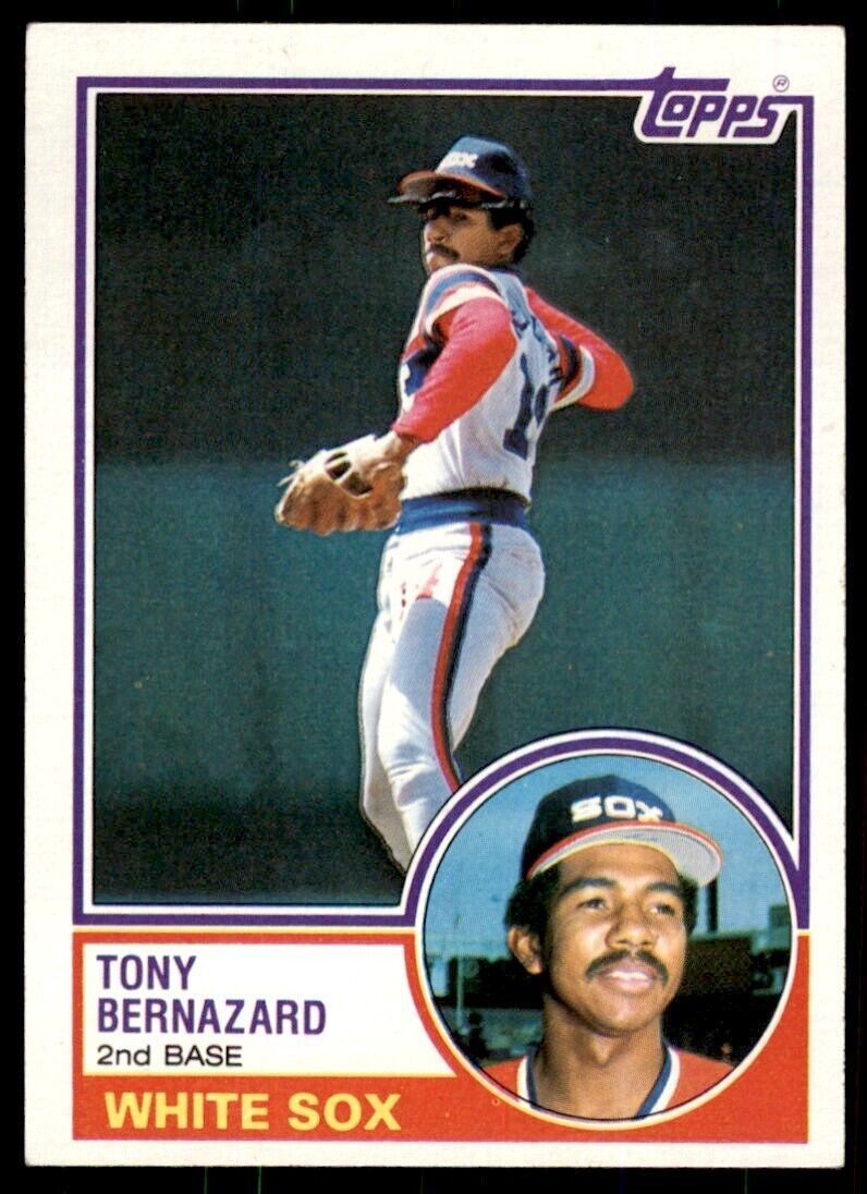 1983 .Topps Tony Bernazard . Chicago White Sox #698