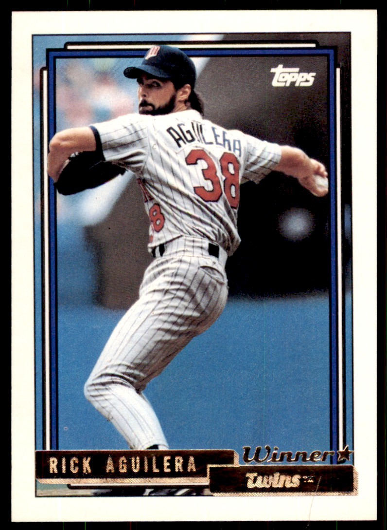 1992 Topps.Gold Winners Rick Aguilera Minnesota Twins #44