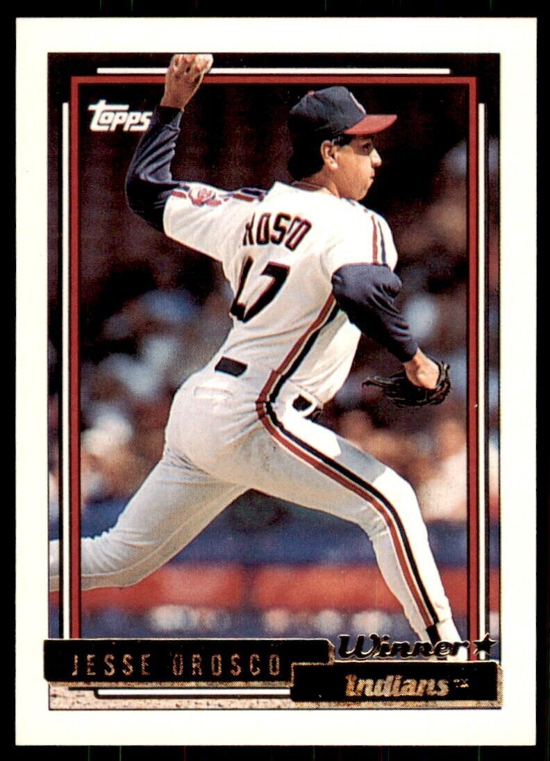1992 Topps.Gold Winners Jesse Orosco Cleveland Indians #79