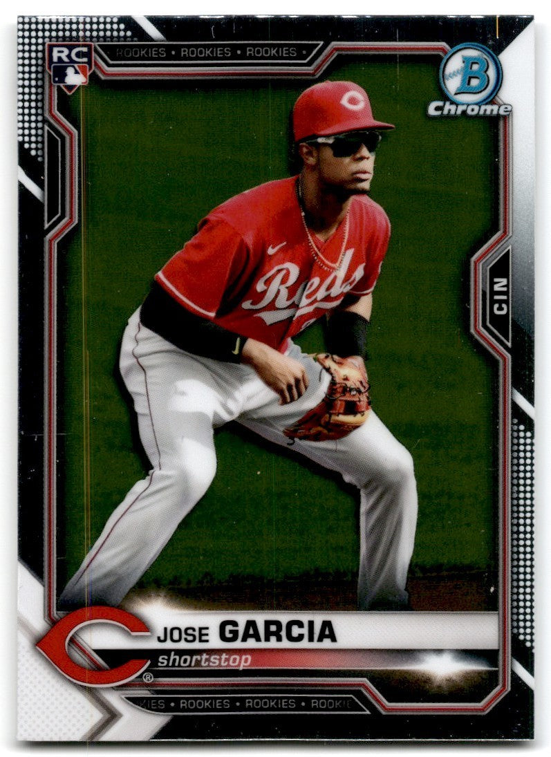 2021 Bowman Chrome Jose Garcia Rookie D Baseball Cards #14