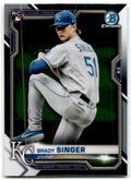 2021 Bowman Chrome Brady Singer Rookie Baseball Cards #43