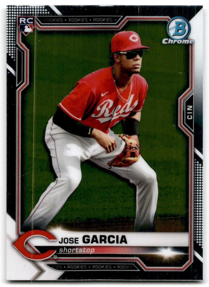 2021 Bowman Chrome Jose Garcia Rookie B Baseball Cards #14