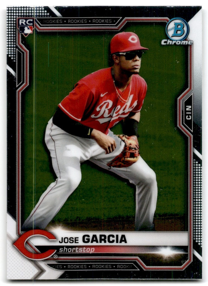 2021 Bowman Chrome Jose Garcia Rookie C Baseball Cards #14