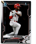 2021 Bowman Chrome Ivan Johnson Baseball Cards #BCP-149