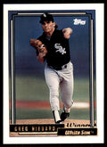 1992 Topps.Gold Winners Greg Hibbard . Chicago White Sox #477