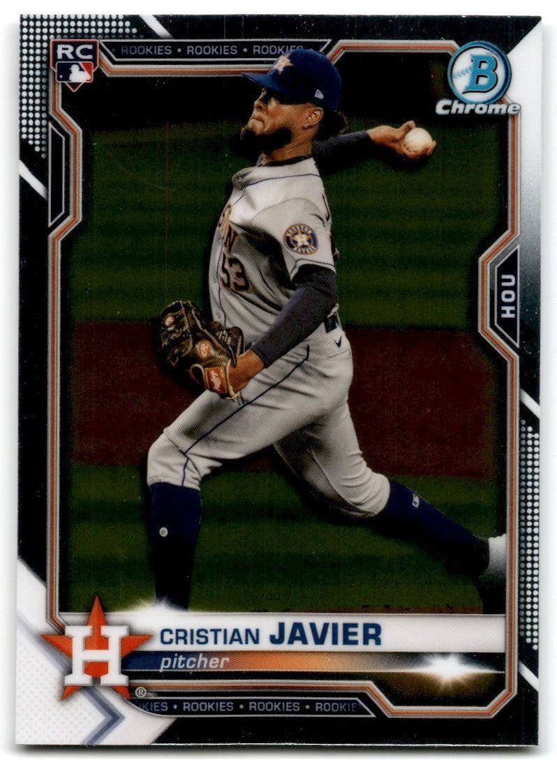 2021 Bowman Chrome. Cristian Javier Rookie Baseball Cards #80