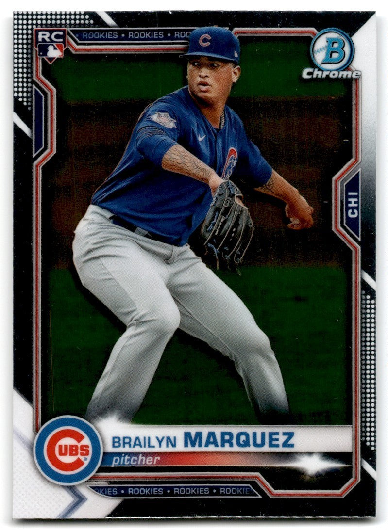 2021 Bowman Chrome. Brailyn Marquez Rookie B Baseball Cards #100