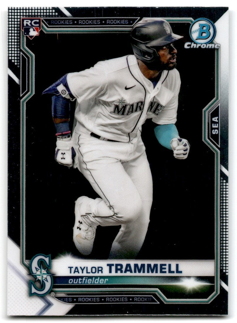 2021 Bowman Chrome. Taylor Trammell Rookie A Baseball Cards #61