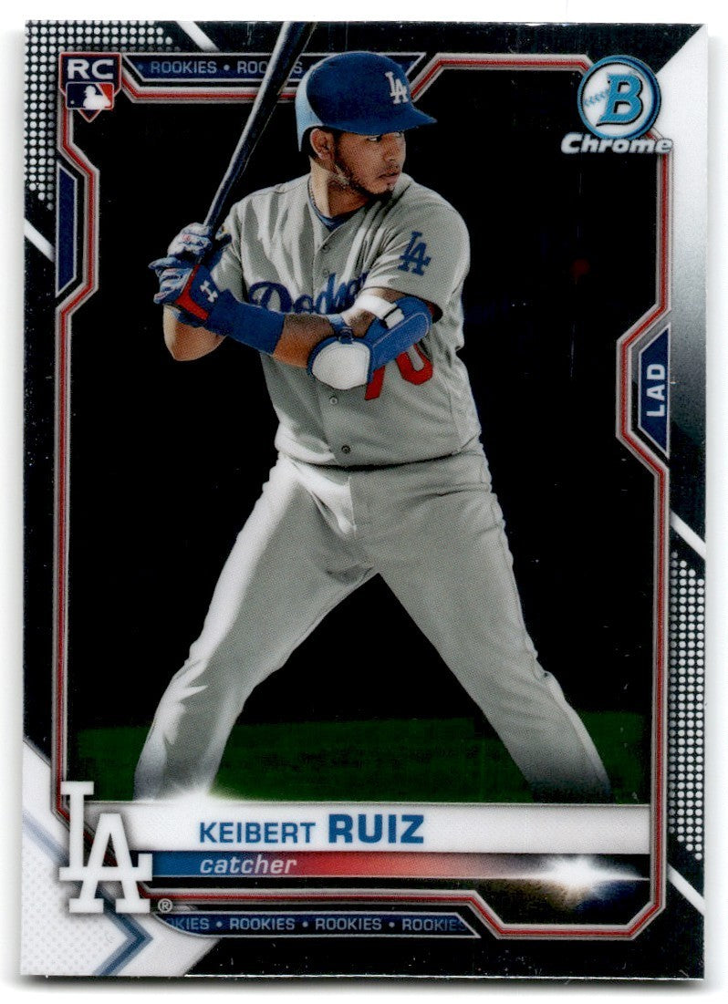 2021 Bowman Chrome. Keibert Ruiz Rookie B Baseball Cards #70