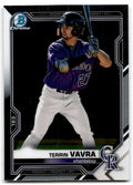 2021 Bowman Chrome. Terrin Vavra Baseball Cards #BCP-100