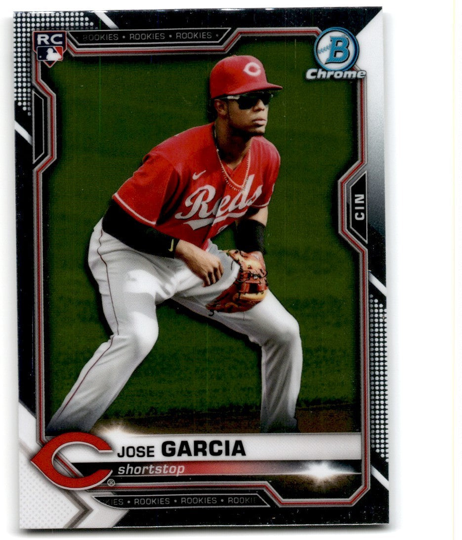 2021 Bowman Chrome. Jose Garcia Rookie Baseball Cards #14