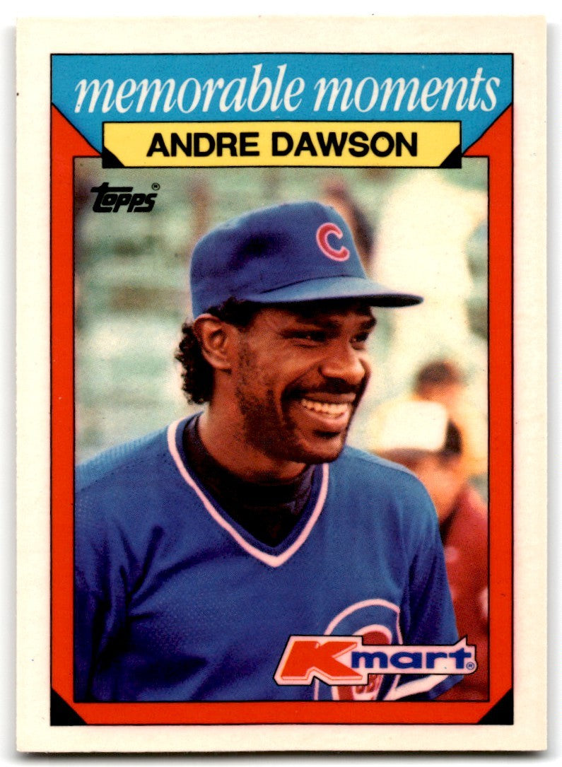 1988 Topps Kmart Andre Dawson A Baseball Cards #9