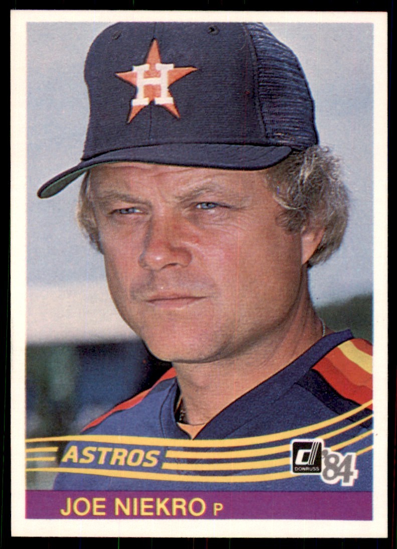 1984 Donruss. Joe Niekro . Houston Astros #110