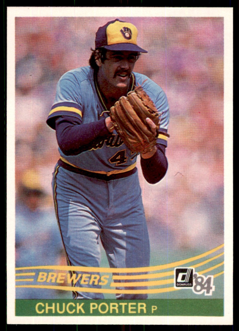 1984 Donruss Chuck Porter . Milwaukee Brewers #.333