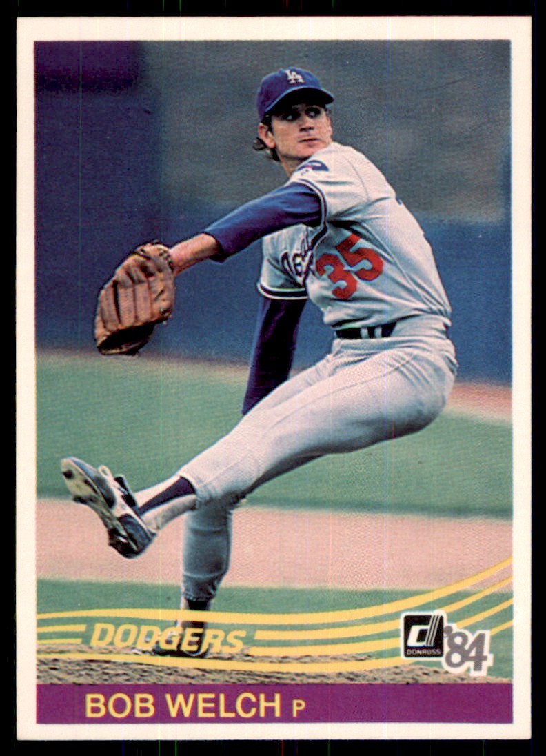 1984 Donruss. Bob Welch . Los Angeles Dodgers #153