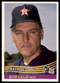 1984 Donruss Bob Lillis . Houston Astros #84