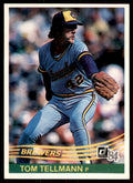 1984 Donruss Tom Tellmann . Milwaukee Brewers #149