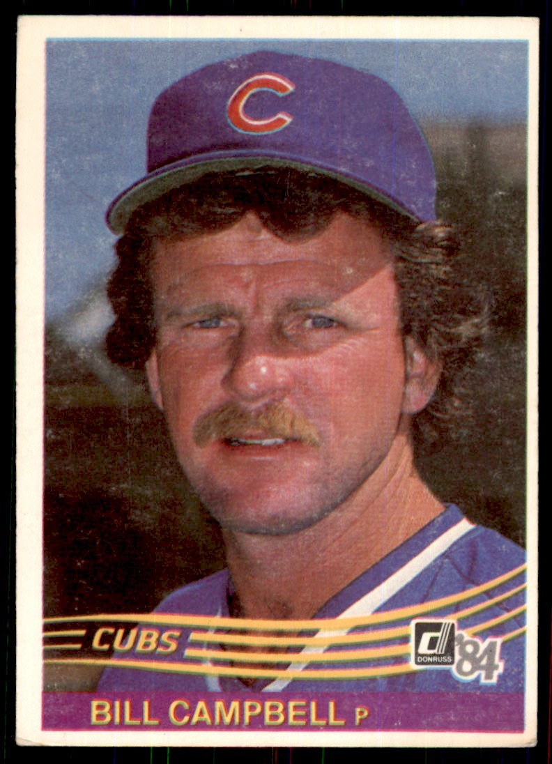 1984 Donruss Bill Campbell . Chicago Cubs #555