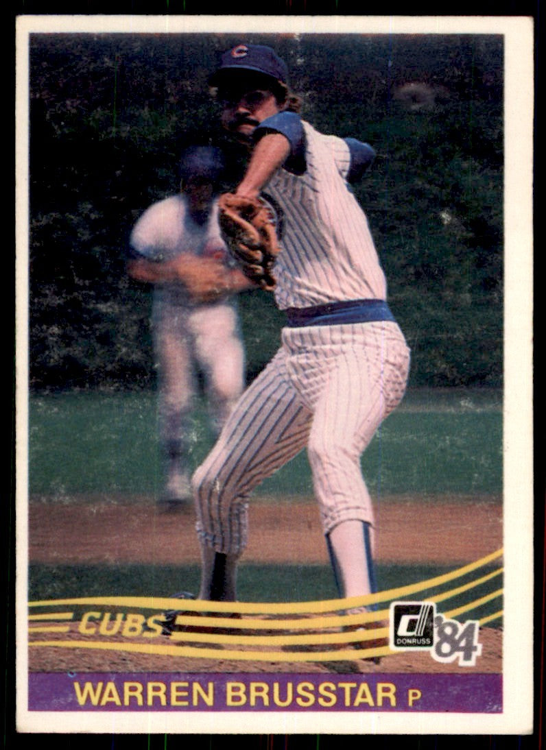 1984 Donruss Warren Brusstar . Chicago Cubs #442