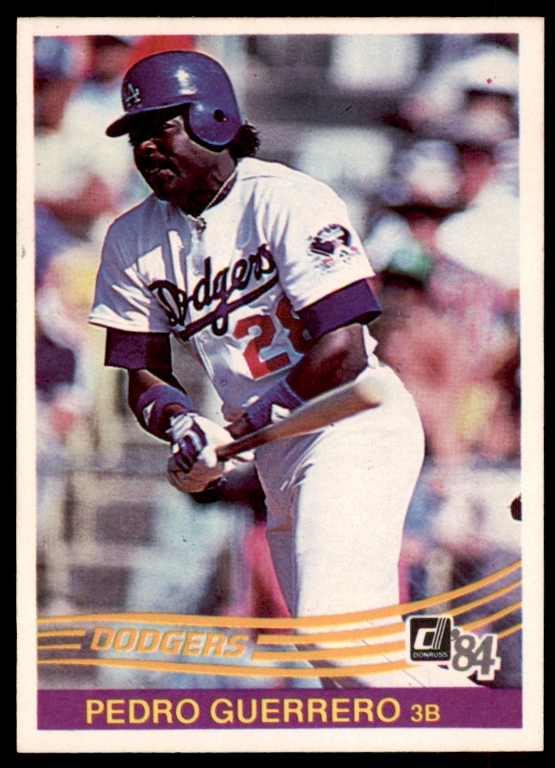 1984 Donruss Pedro Guerrero . Los Angeles Dodgers #174