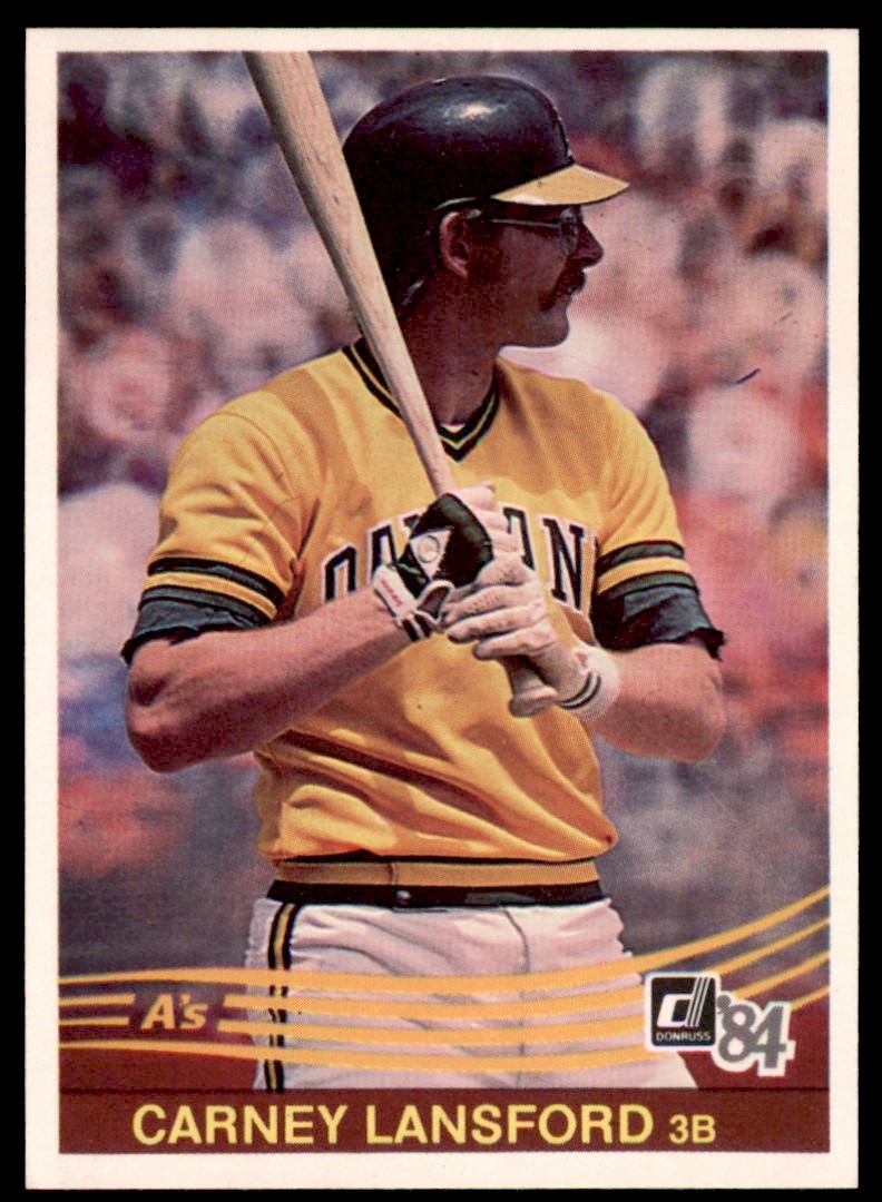 1984 Donruss. Carney Lansford . Oakland Athletics #176