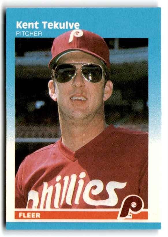 1987 Fleer Classic Miniatures Kent Tekulve Baseball Cards #104
