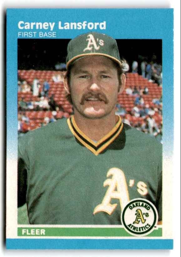 1987 Fleer Classic Miniatures Carney Lansford Baseball Cards #63