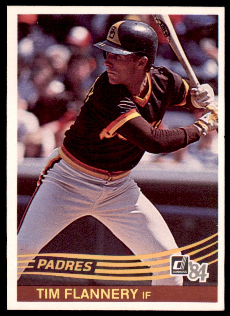 1984 Donruss Tim Flannery . San Diego Padres #202