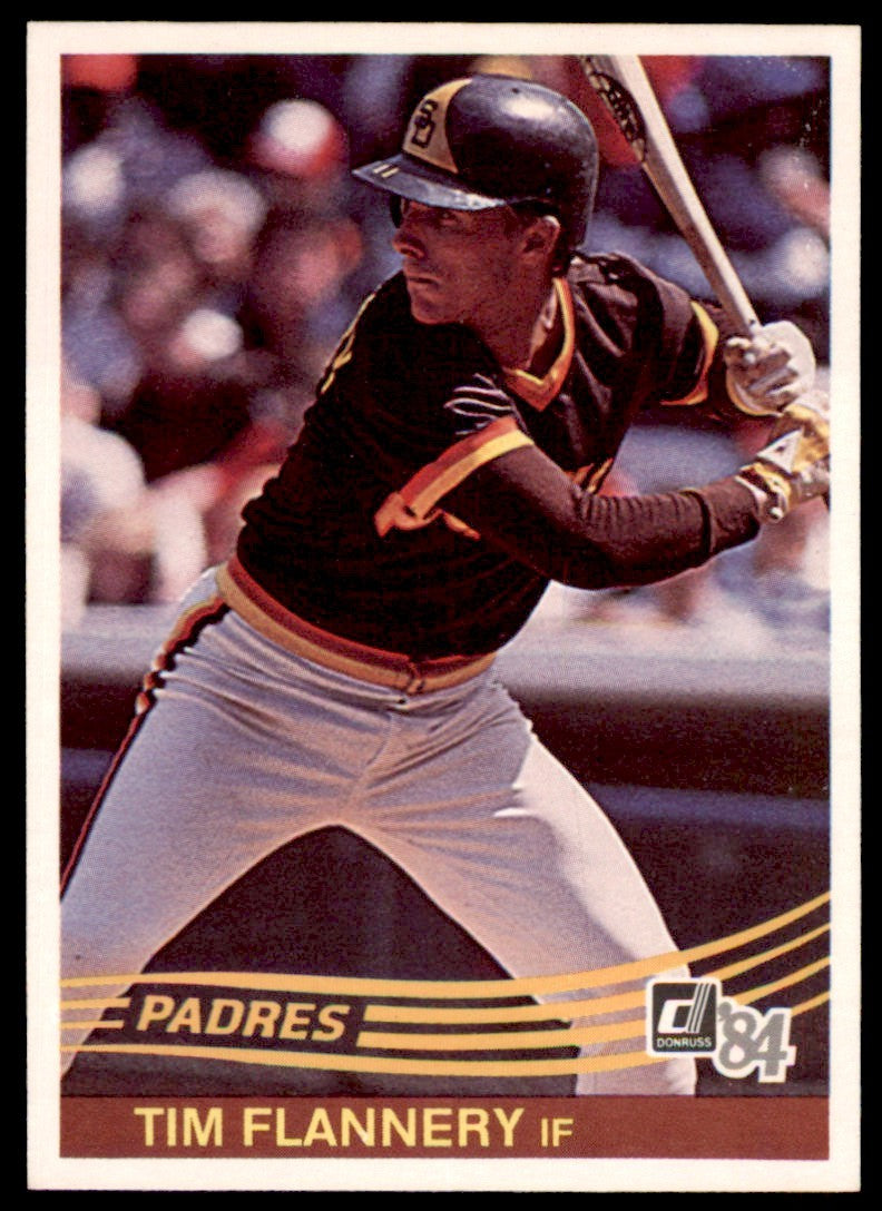 1984 Donruss. Tim Flannery . San Diego Padres #202