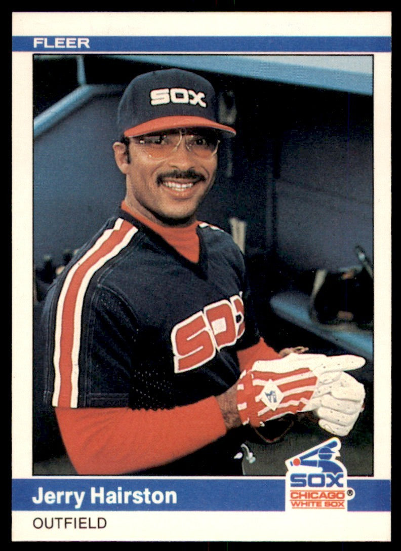 1984 Fleer Jerry Hairston . Chicago White Sox #60