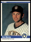 1984 Fleer Don Money . Milwaukee Brewers #208