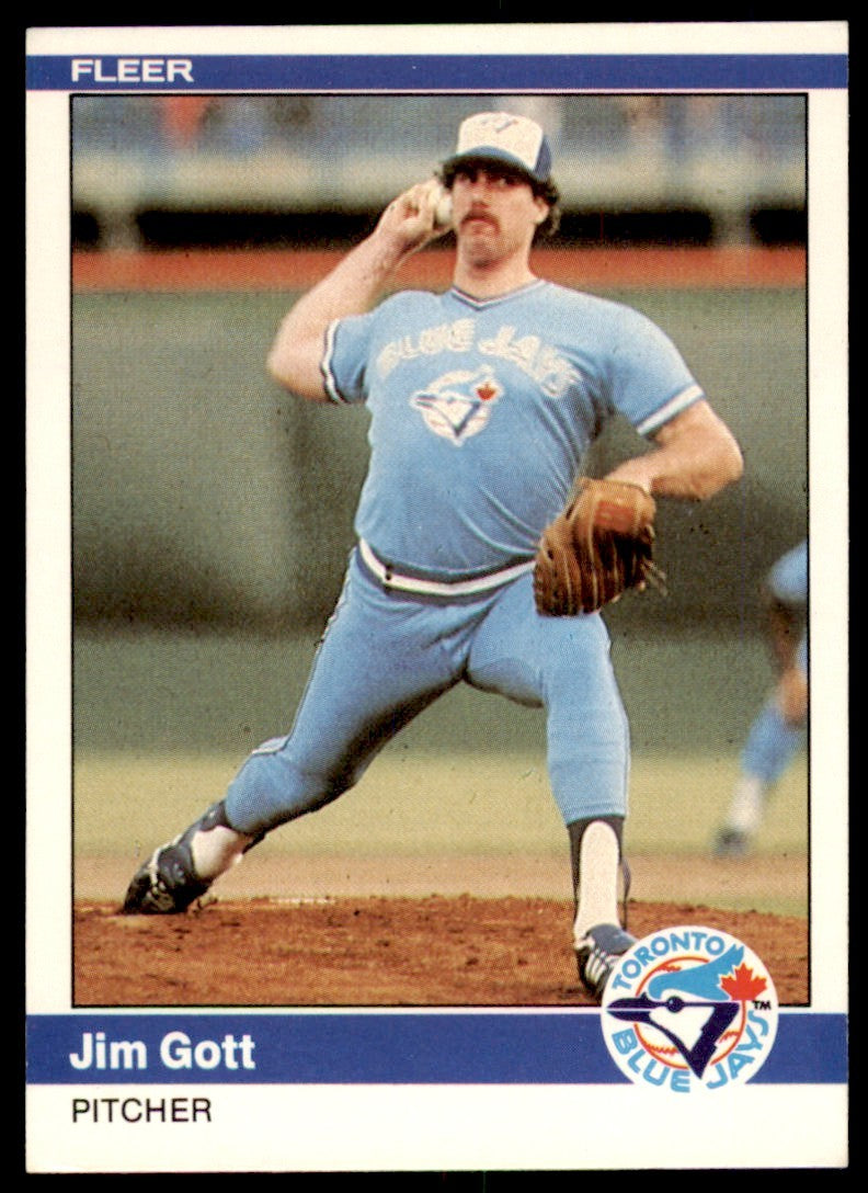 1984 Fleer Jim Gott . Toronto Blue Jays #155