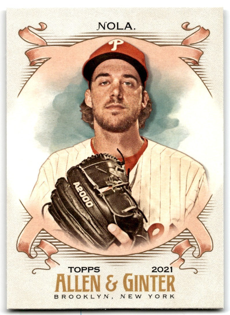 2021 Topps Allen & Ginter Aaron Nola Baseball Cards #215