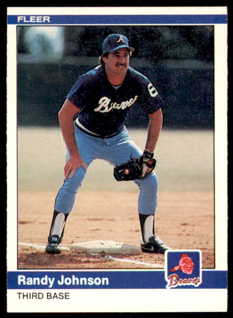 1984 Fleer Randy Johnson . Atlanta Braves #183