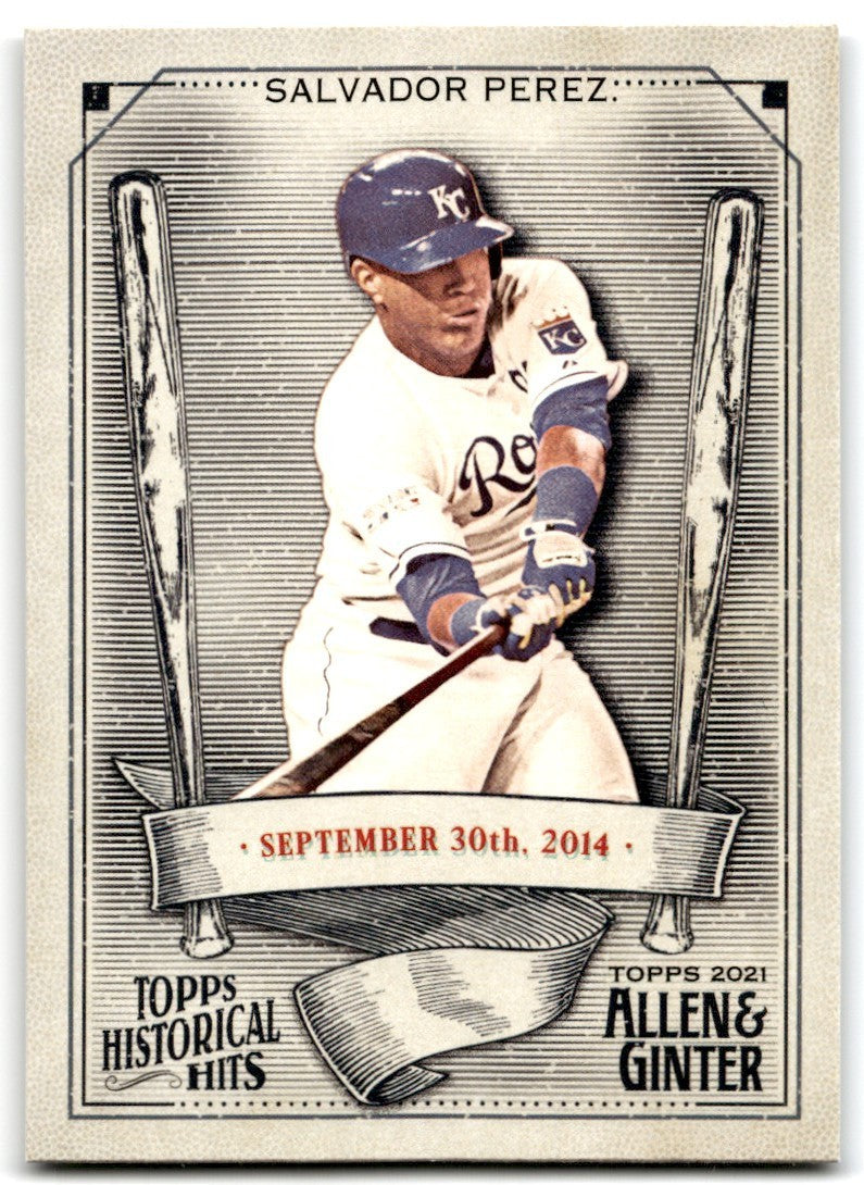 2021 Topps Allen & Ginter Salvador Perez Baseball Cards #HH-38