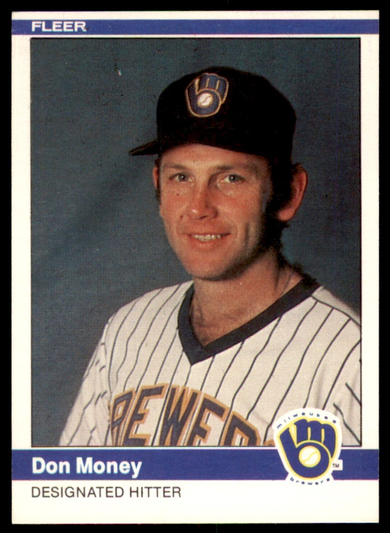 1984 Fleer. Don Money . Milwaukee Brewers #208