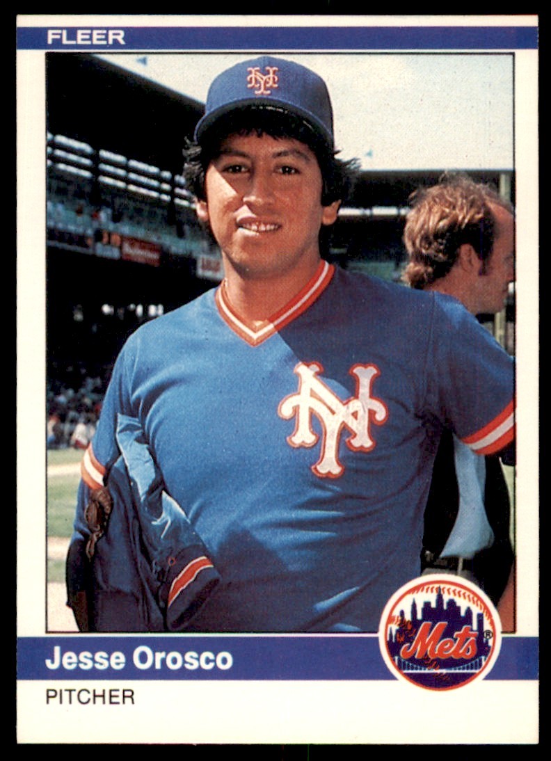 1984 Fleer Jesse Orosco . New York Mets #593