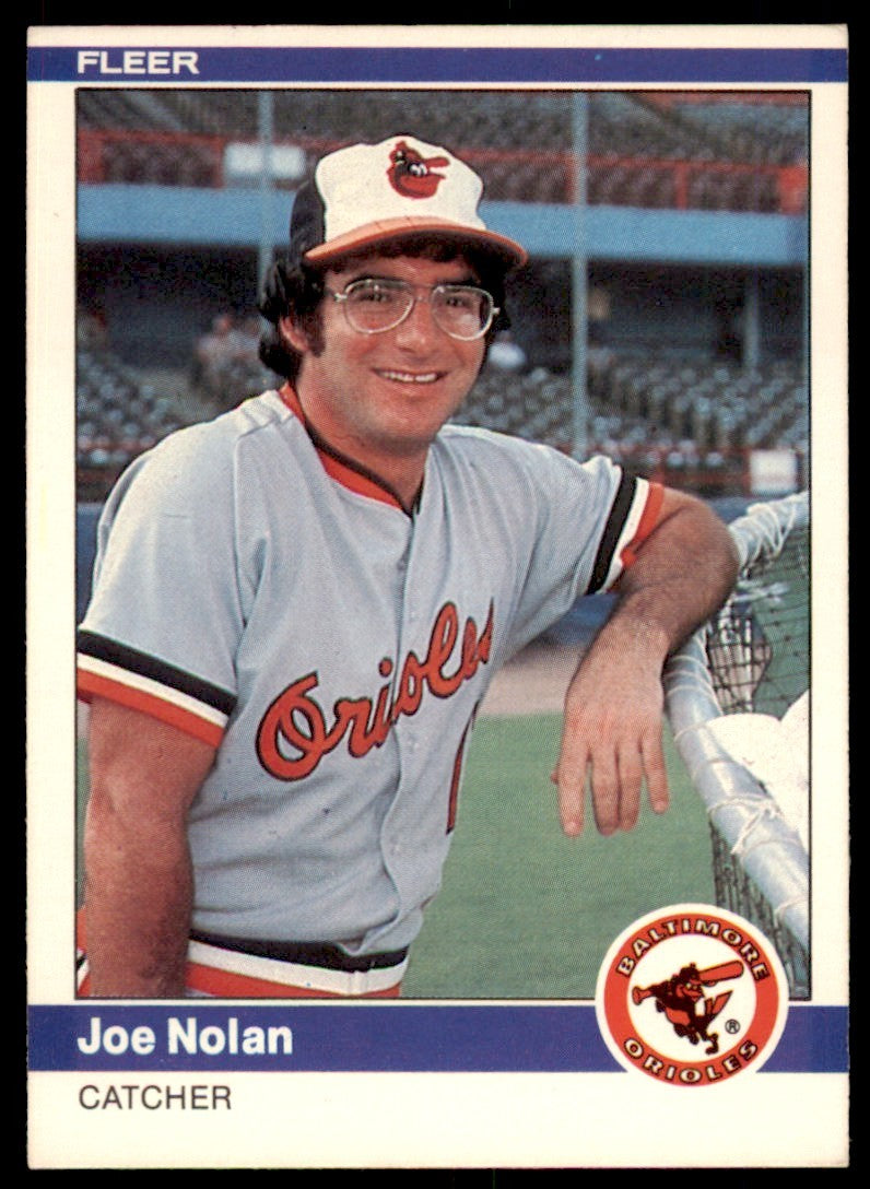 1984 Fleer Joe Nolan . Baltimore Orioles #15