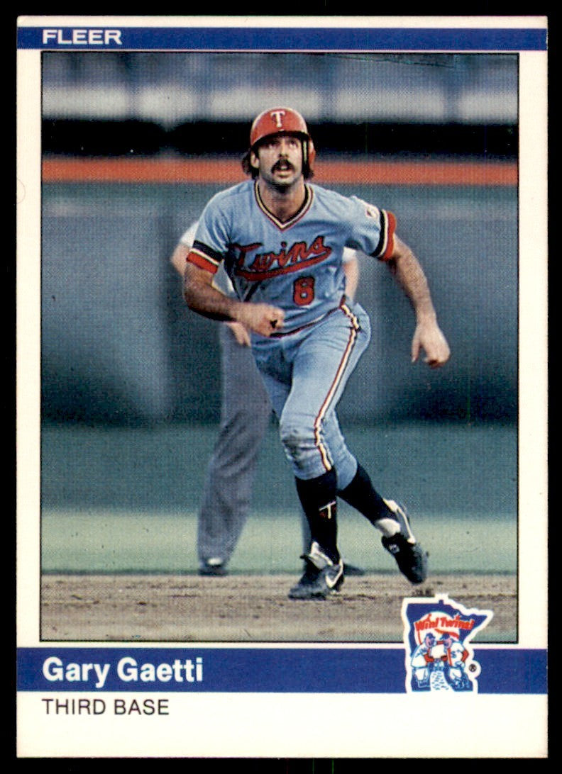 1984 Fleer Gary Gaetti . Minnesota Twins #565